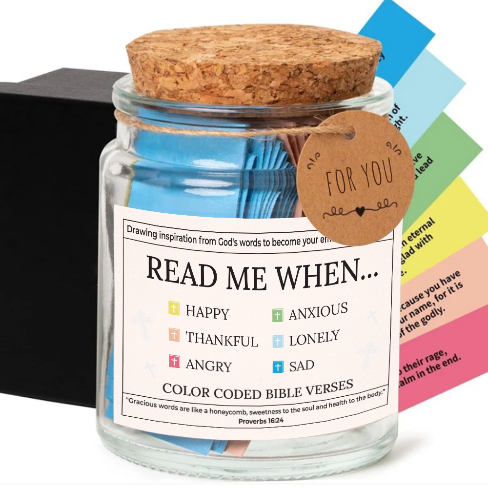 Handmade 90 Day Bible Verses Jar