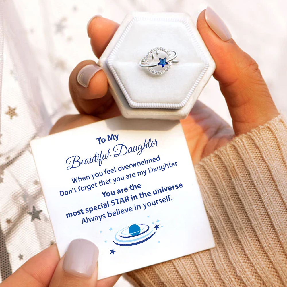 To My Beautiful Daughter - Special Star Planet & Stars Ring