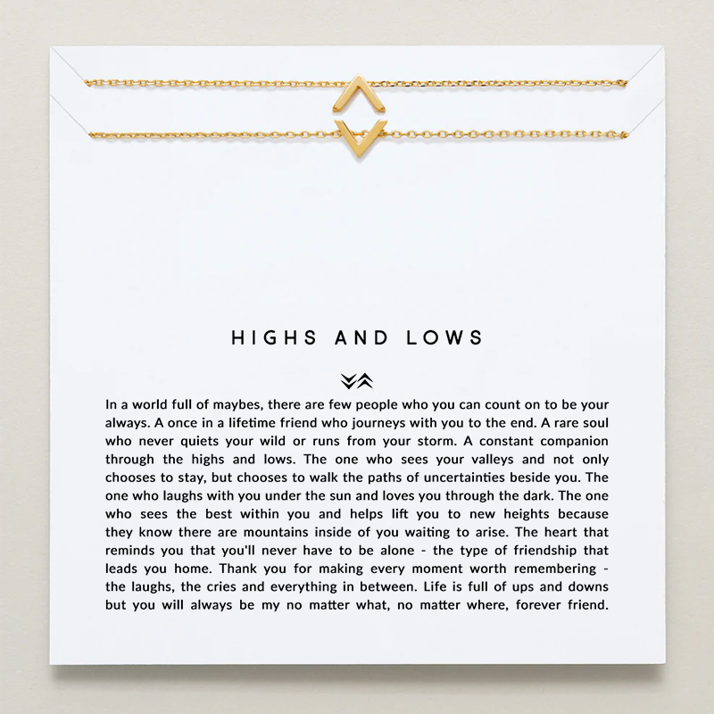 Highs and Lows Necklace set - Always Friend