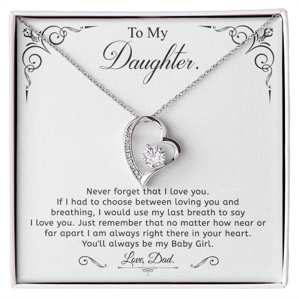To my Daughter - Love pendant necklace, from Dad
