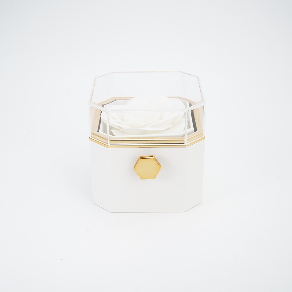 Forever Love - Eternal Rose Box Pillar necklace