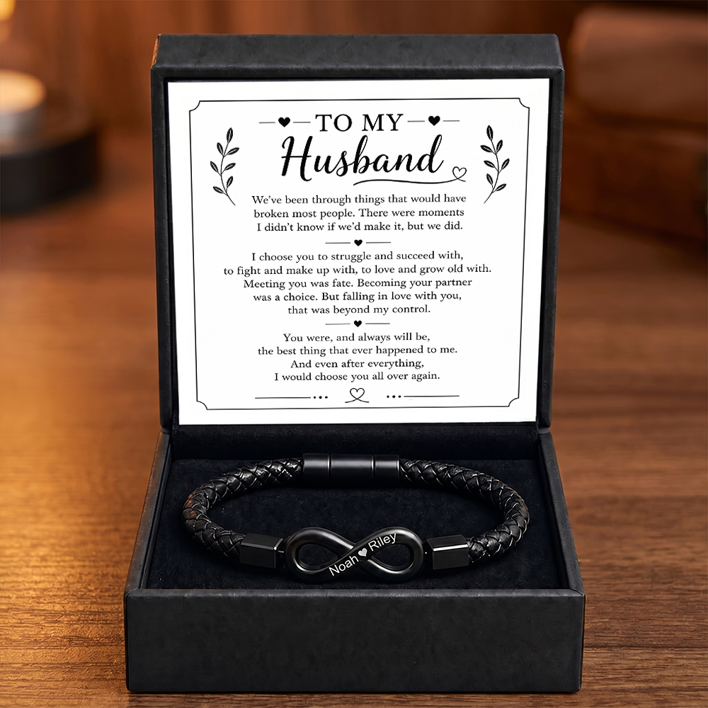 To My Husband – Forever Love Infinity Bracelet