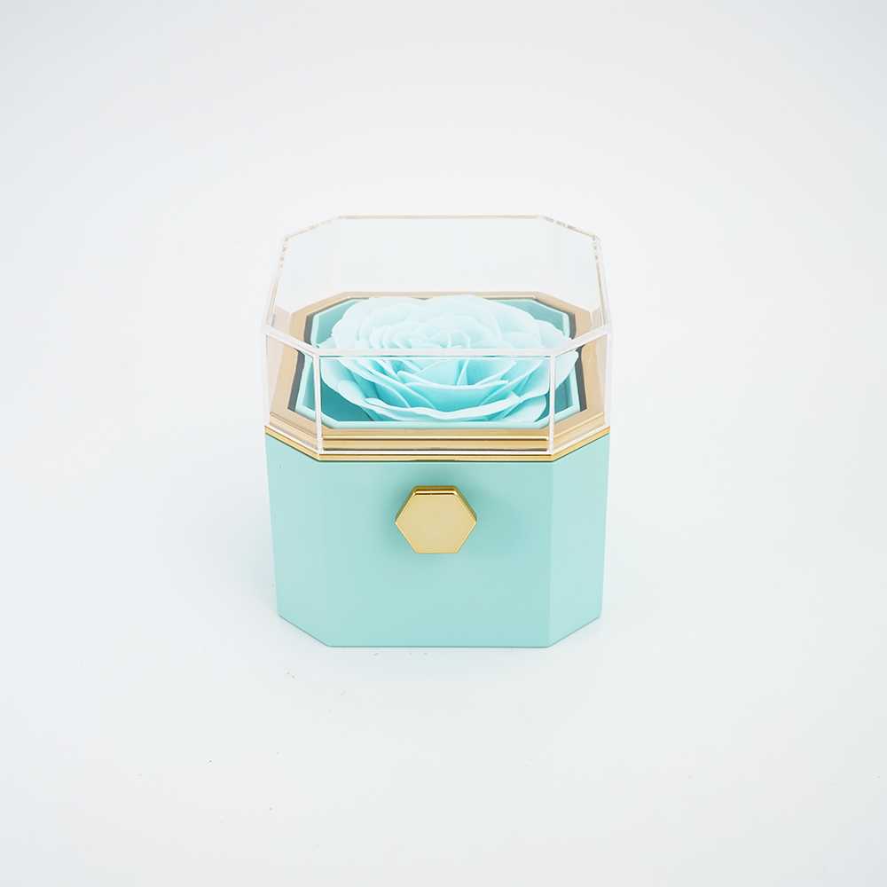 Forever Love - Eternal Rose Box Pillar necklace