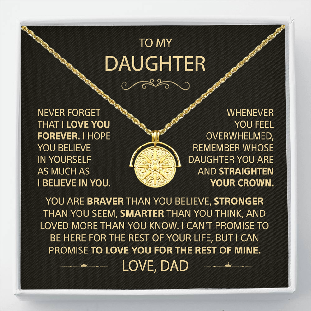 To My Daughter - Sun Necklace