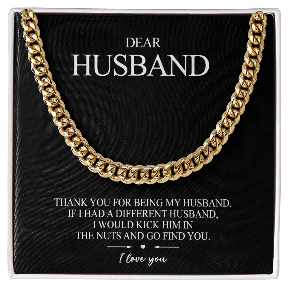 To my Husband - Thank you for being my husband