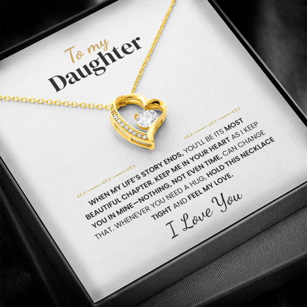 To my Daughter - Love Knot Necklace