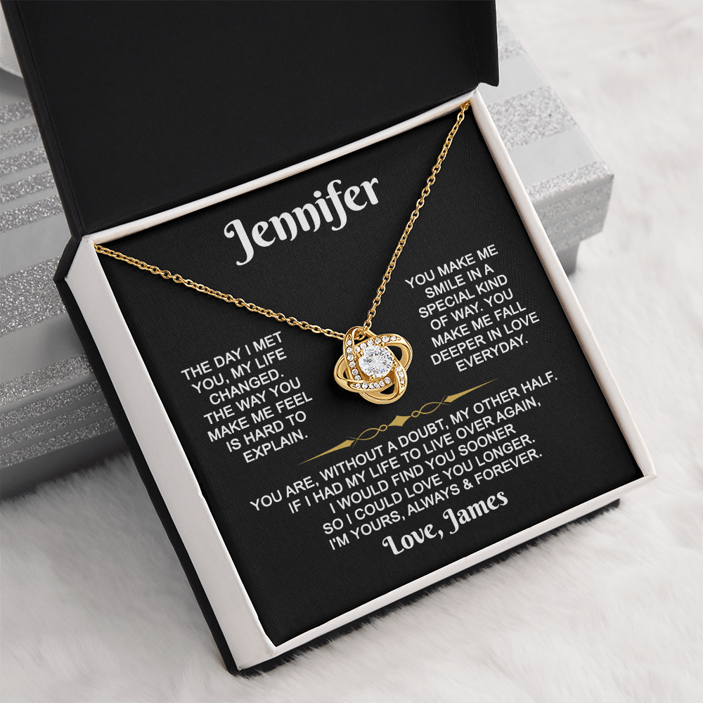 I'm Yours Forever - Customized - Knot Necklace