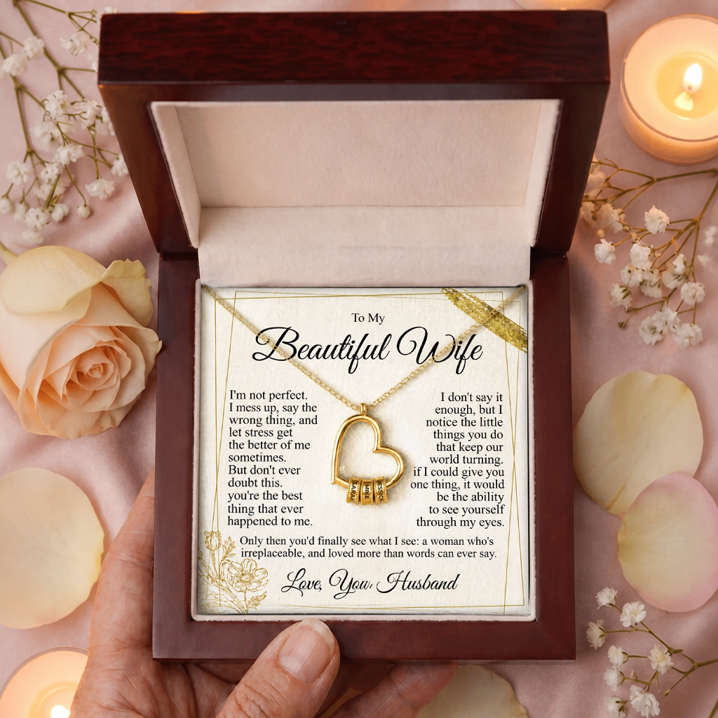 To My Wife - Heart of Our Family Necklace