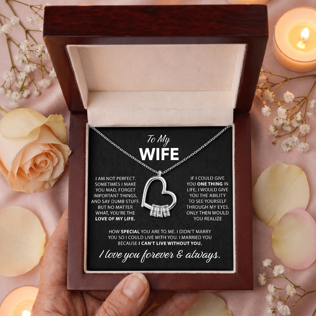 To My Wife - Heart of Our Family Necklace