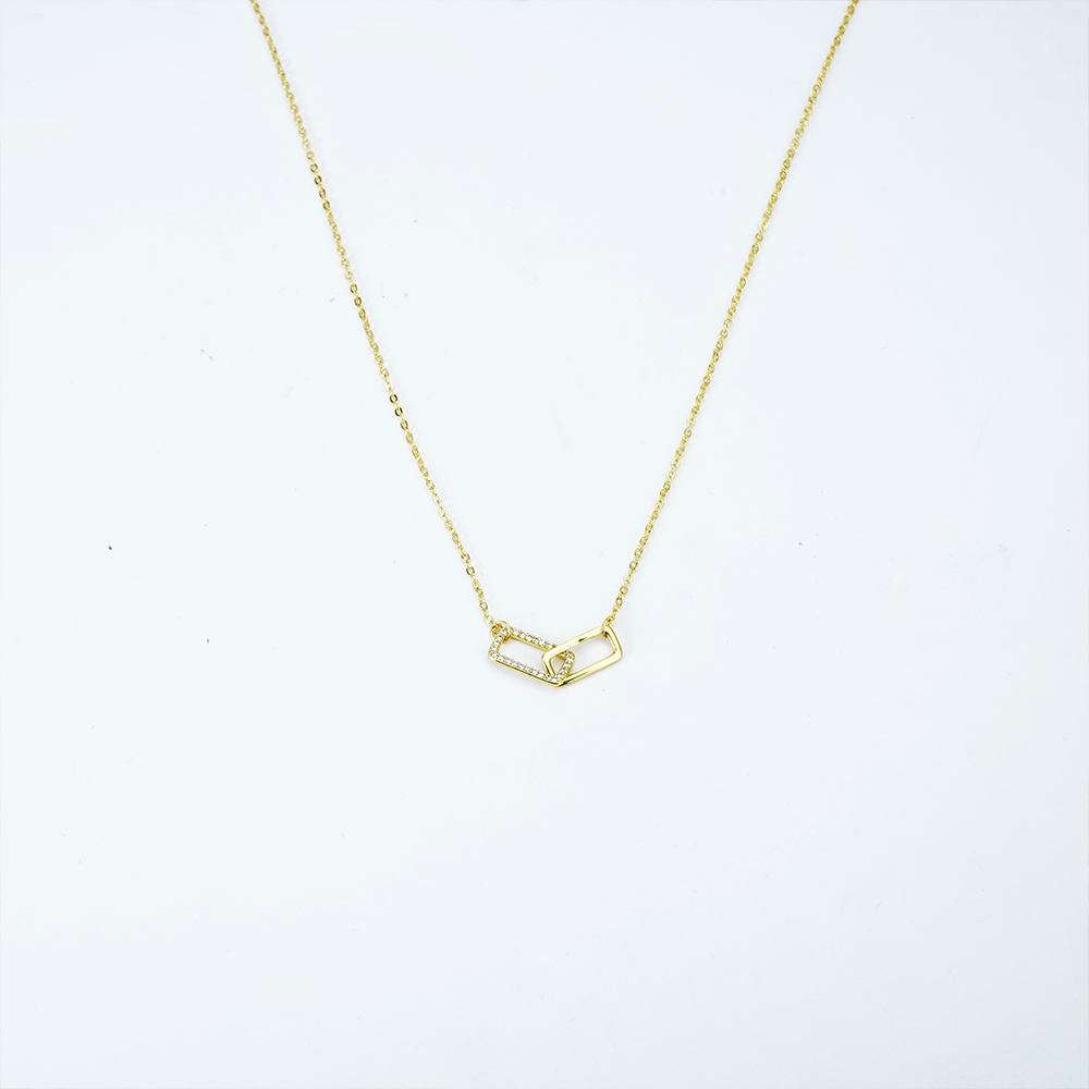 Eternal Rose Box - Interlocked necklace - Gold