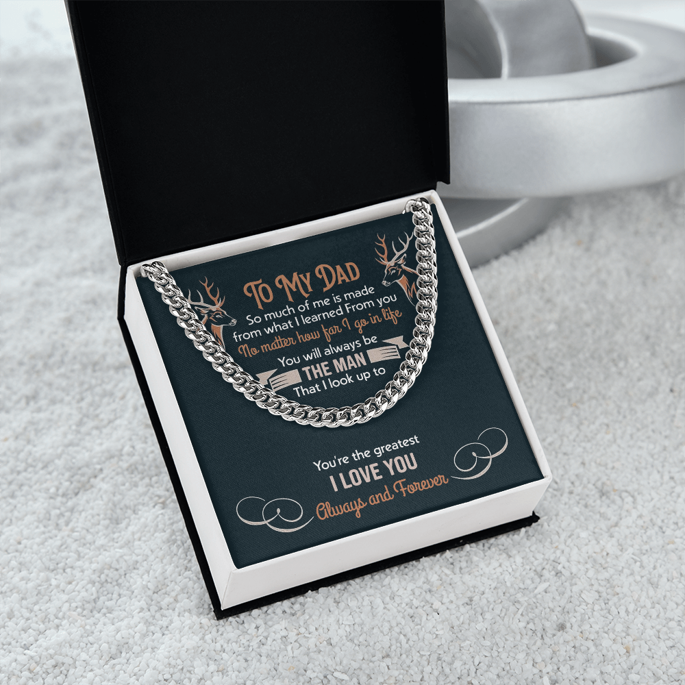 To my Dad - You will always be the man that I look up to