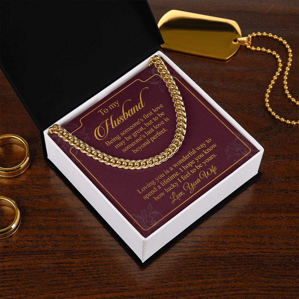 To my Husband - The most wonderful way to spend a lifetime