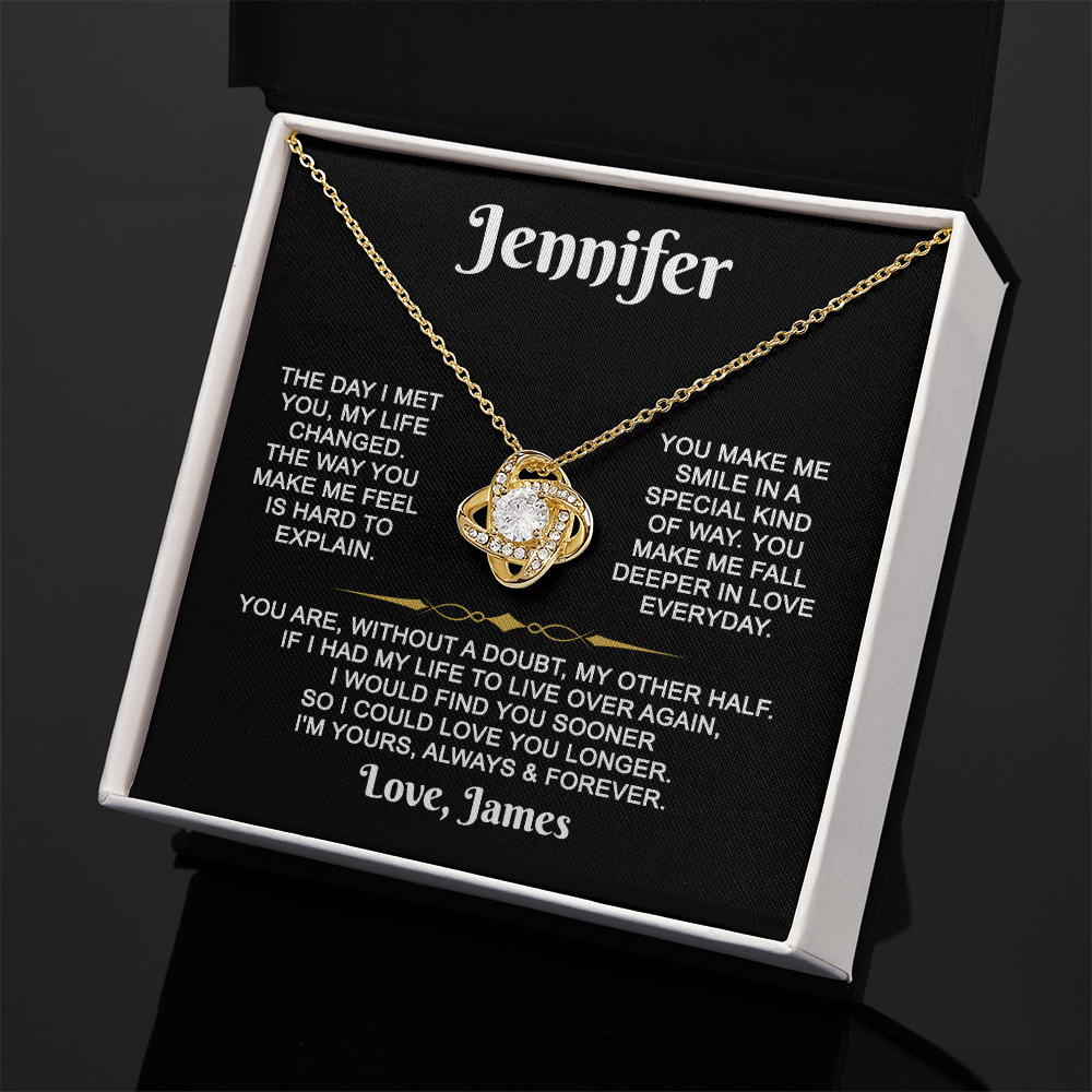 I'm Yours Forever - Customized - Knot Necklace