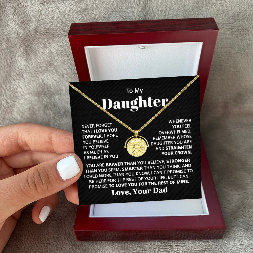To My Daughter - Sunshine and Strength Necklace