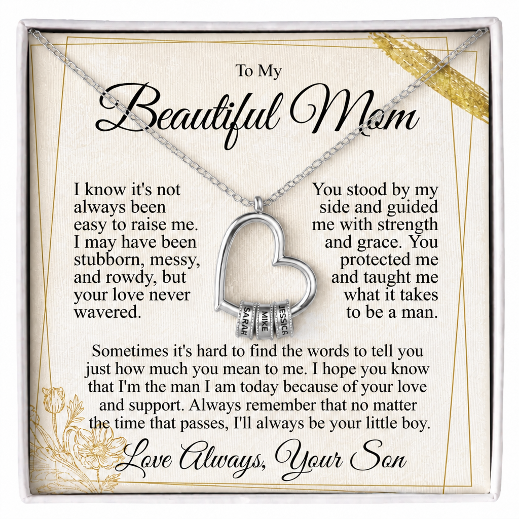 To My Mom - Heart of Our Family Necklace