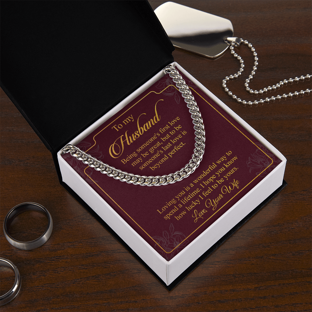 To my Husband - The most wonderful way to spend a lifetime