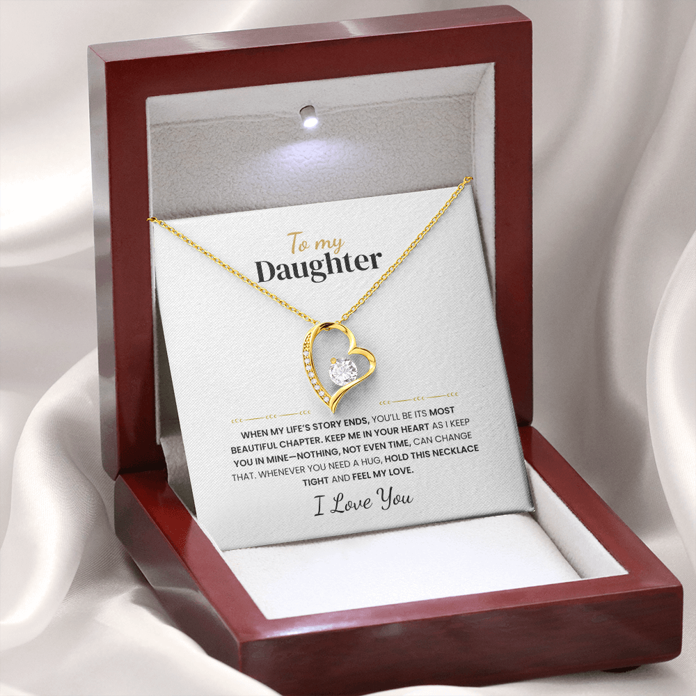 To my Daughter - Love Knot Necklace