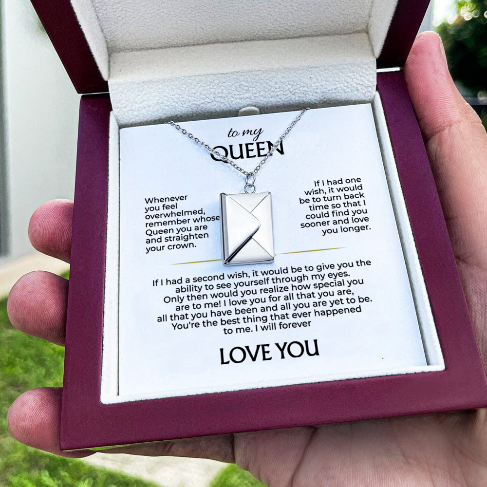 To My Queen - Love Letter Necklace
