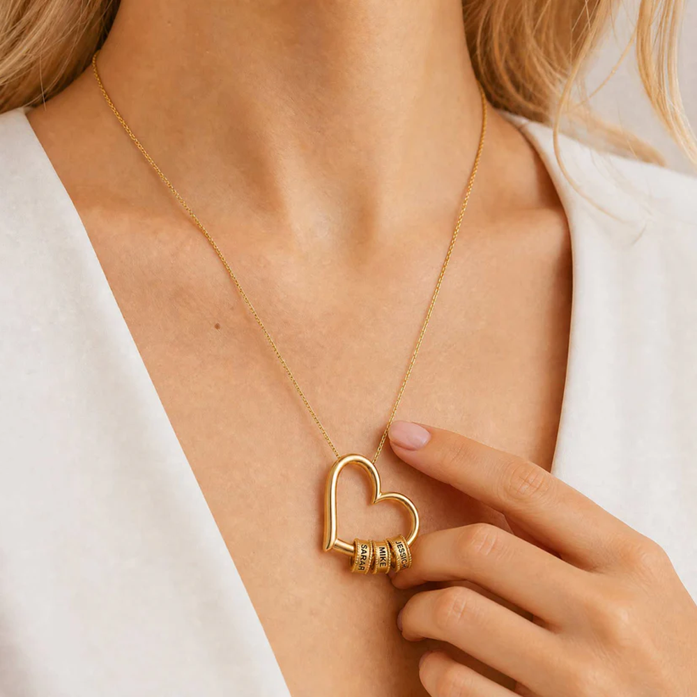 To My Queen - Heart of Our Family Necklace