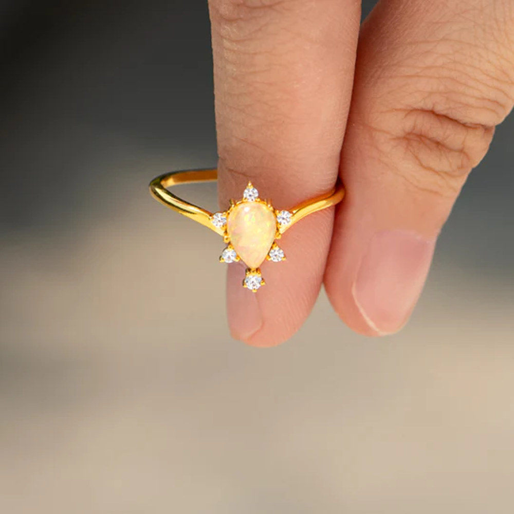 To my Daughter - Ring with opal stone