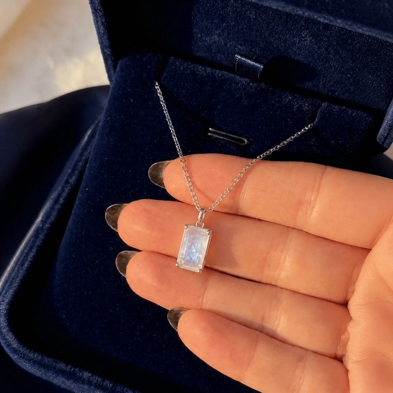 To My Wife -  Moonstone Pendant Necklace