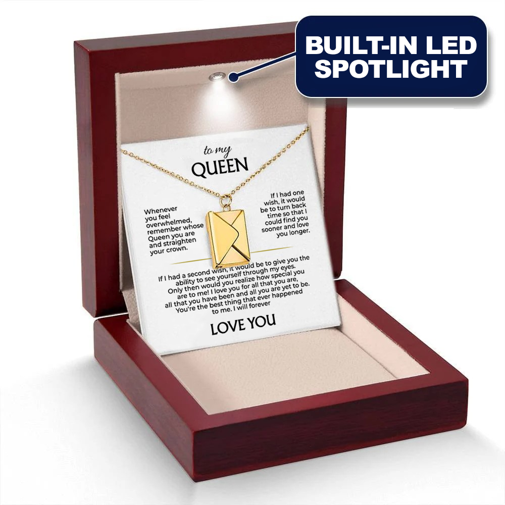 To My Queen - Love Letter Necklace
