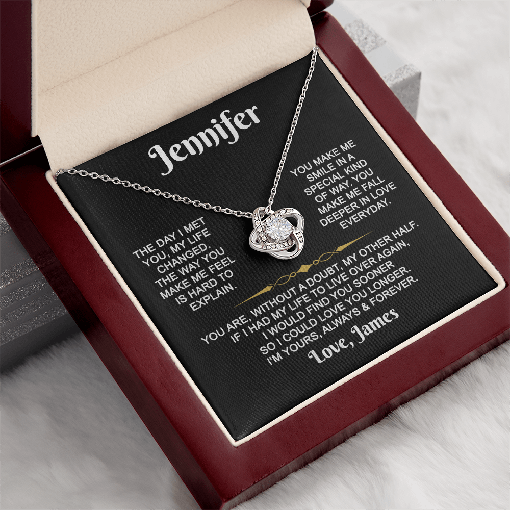 I'm Yours Forever - Customized - Knot Necklace