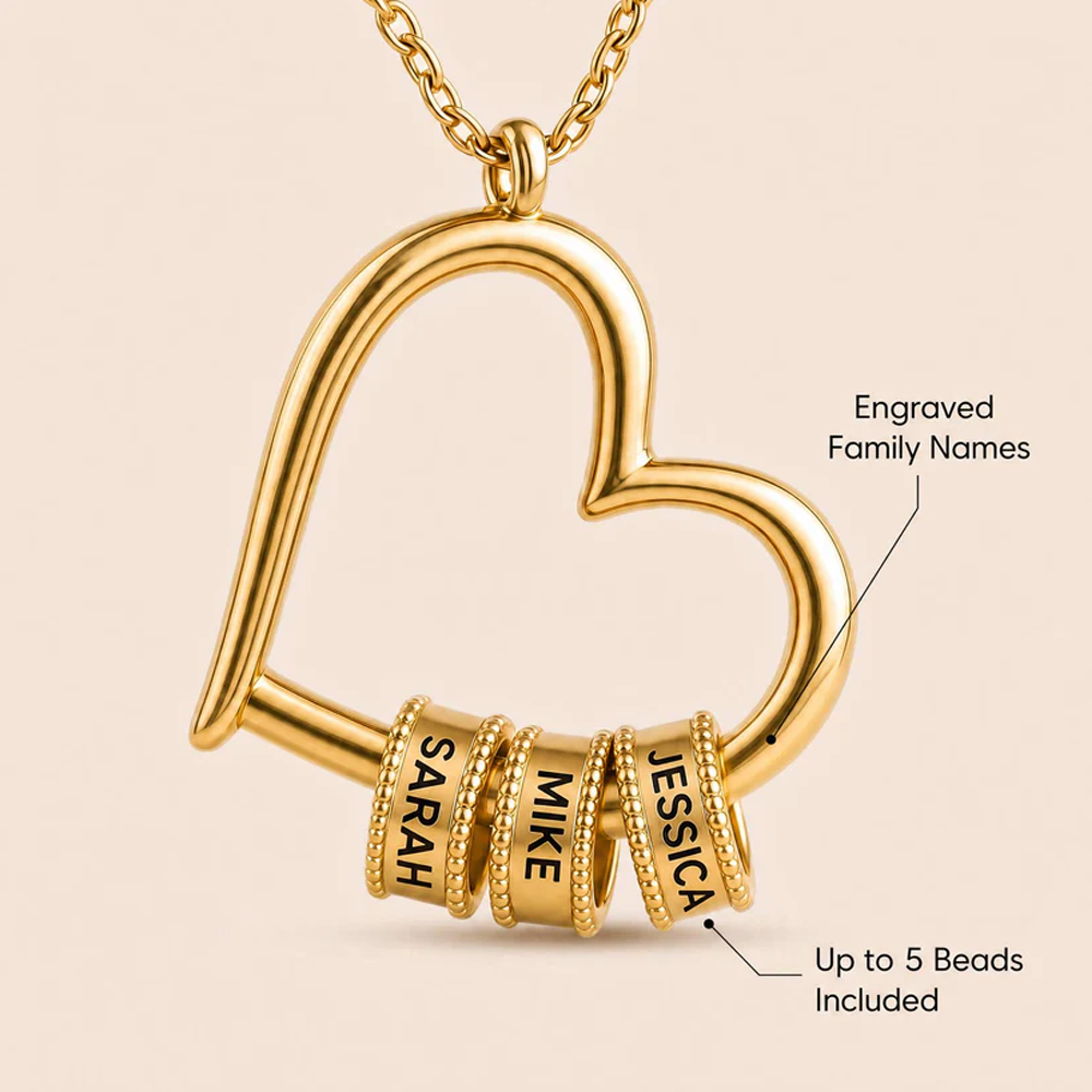 To My Queen - Heart of Our Family Necklace