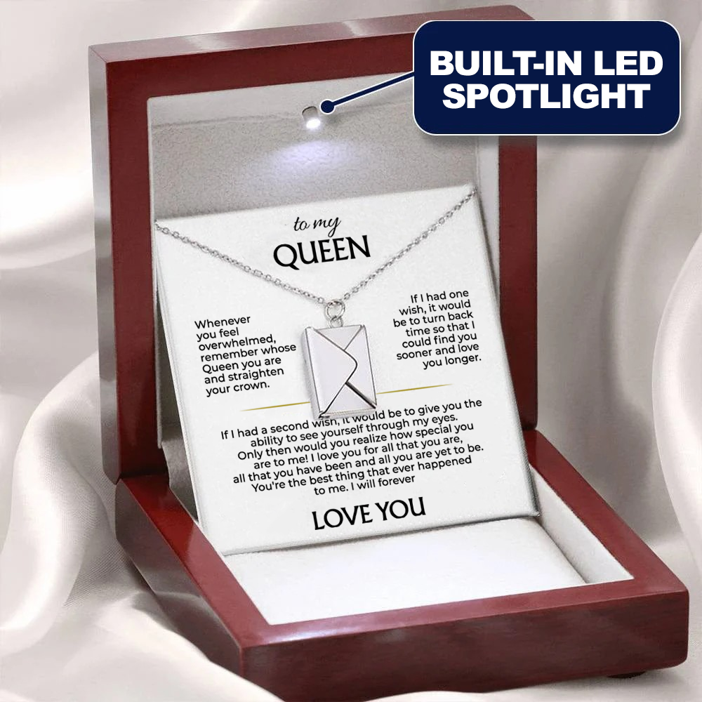 To My Queen - Love Letter Necklace