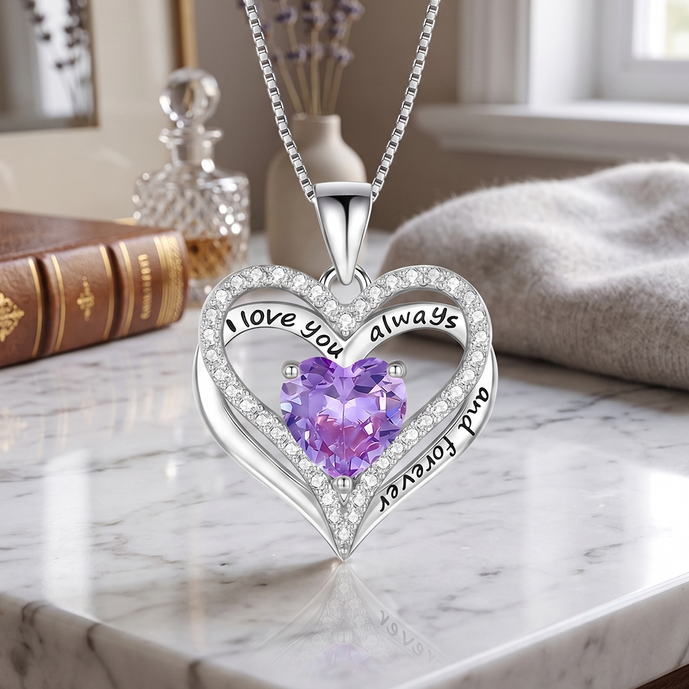 To My Wife -  Personalized Heart necklace