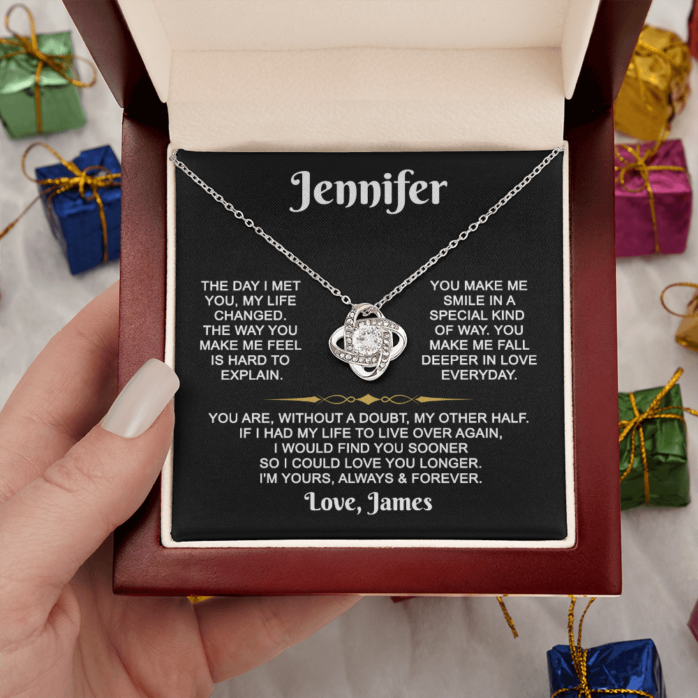I'm Yours Forever - Customized - Knot Necklace