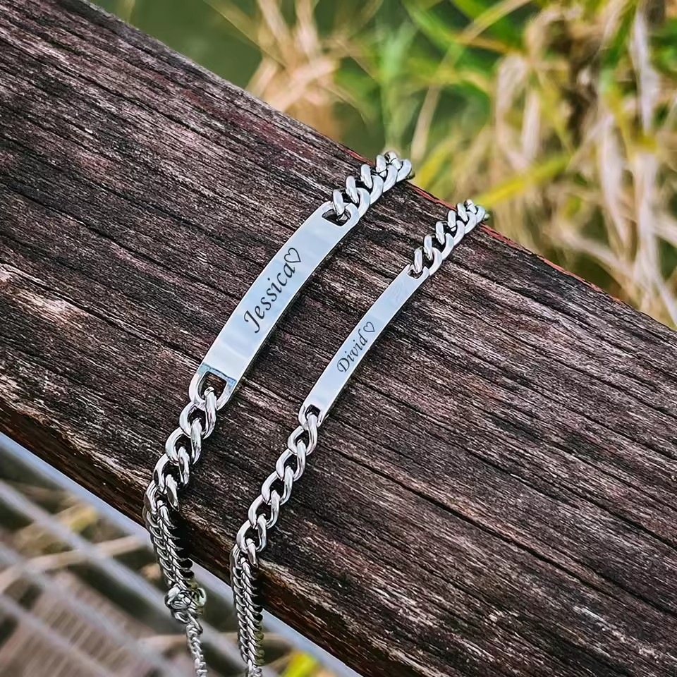 Endless Love - Engraved Bracelets with Rose Box - Rose Gold