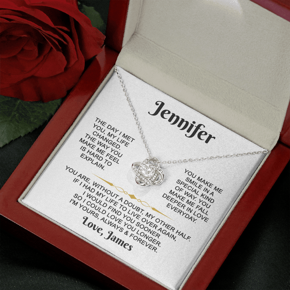 I'm Yours Always & Forever - Customized - Knot Necklace