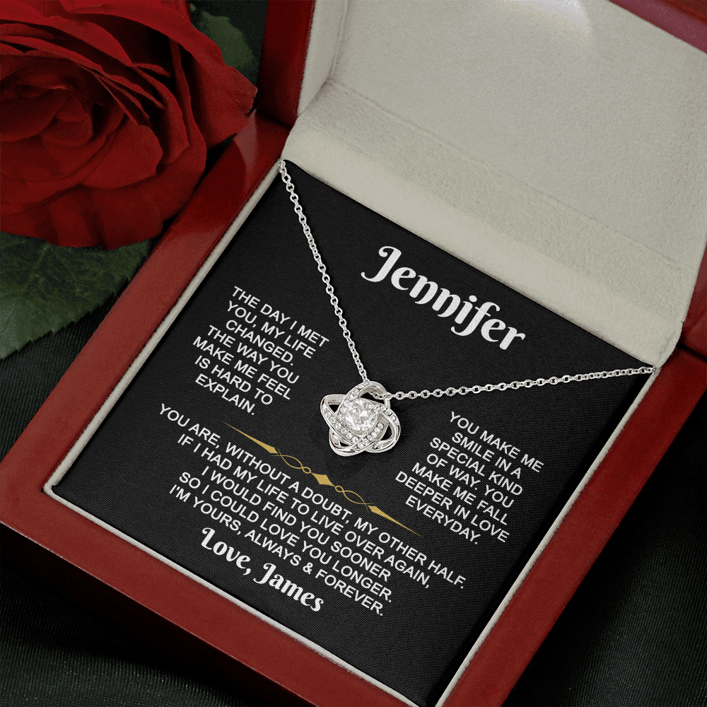 I'm Yours Forever - Customized - Knot Necklace