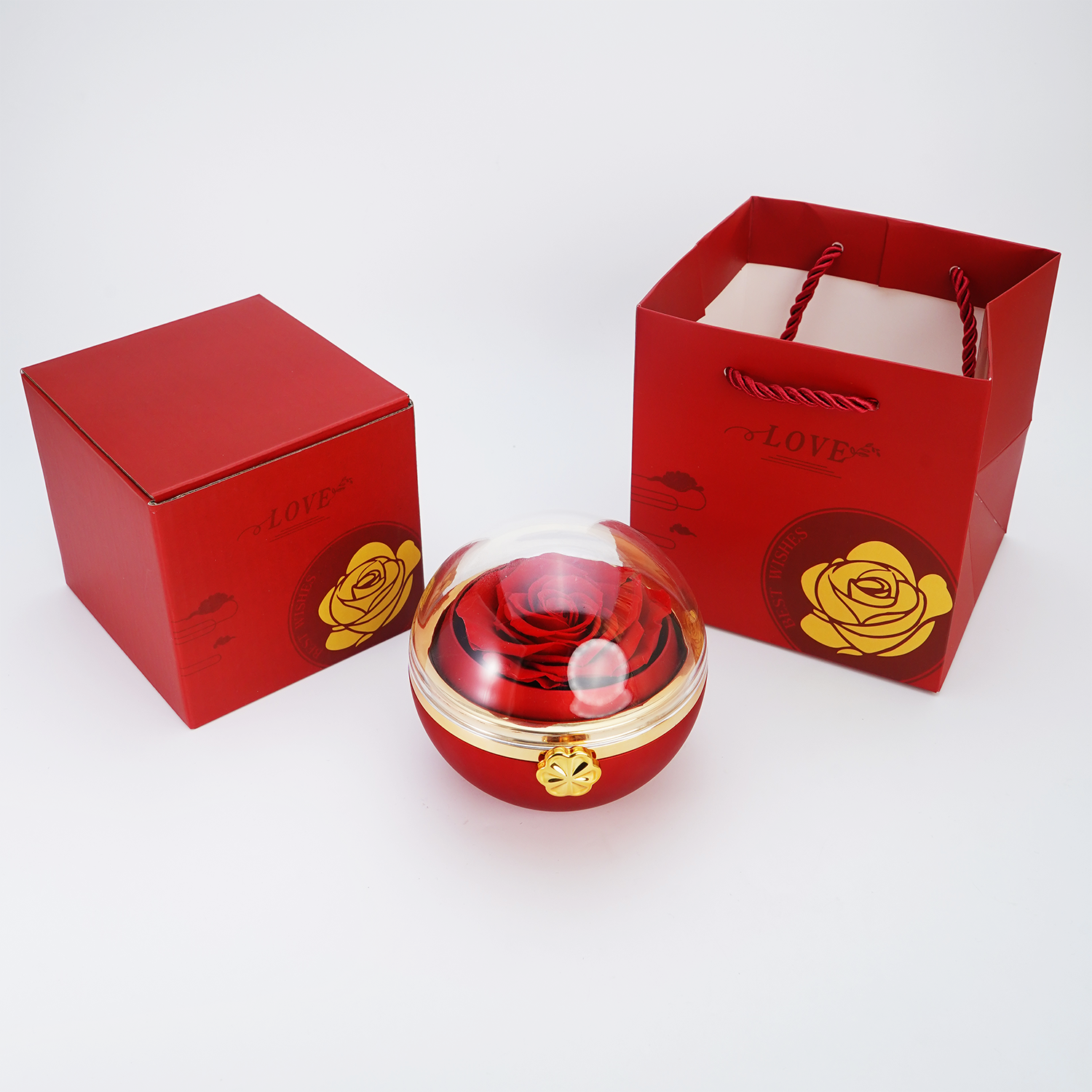 To My Love - Eternal Rose Sphere - Rose Gold