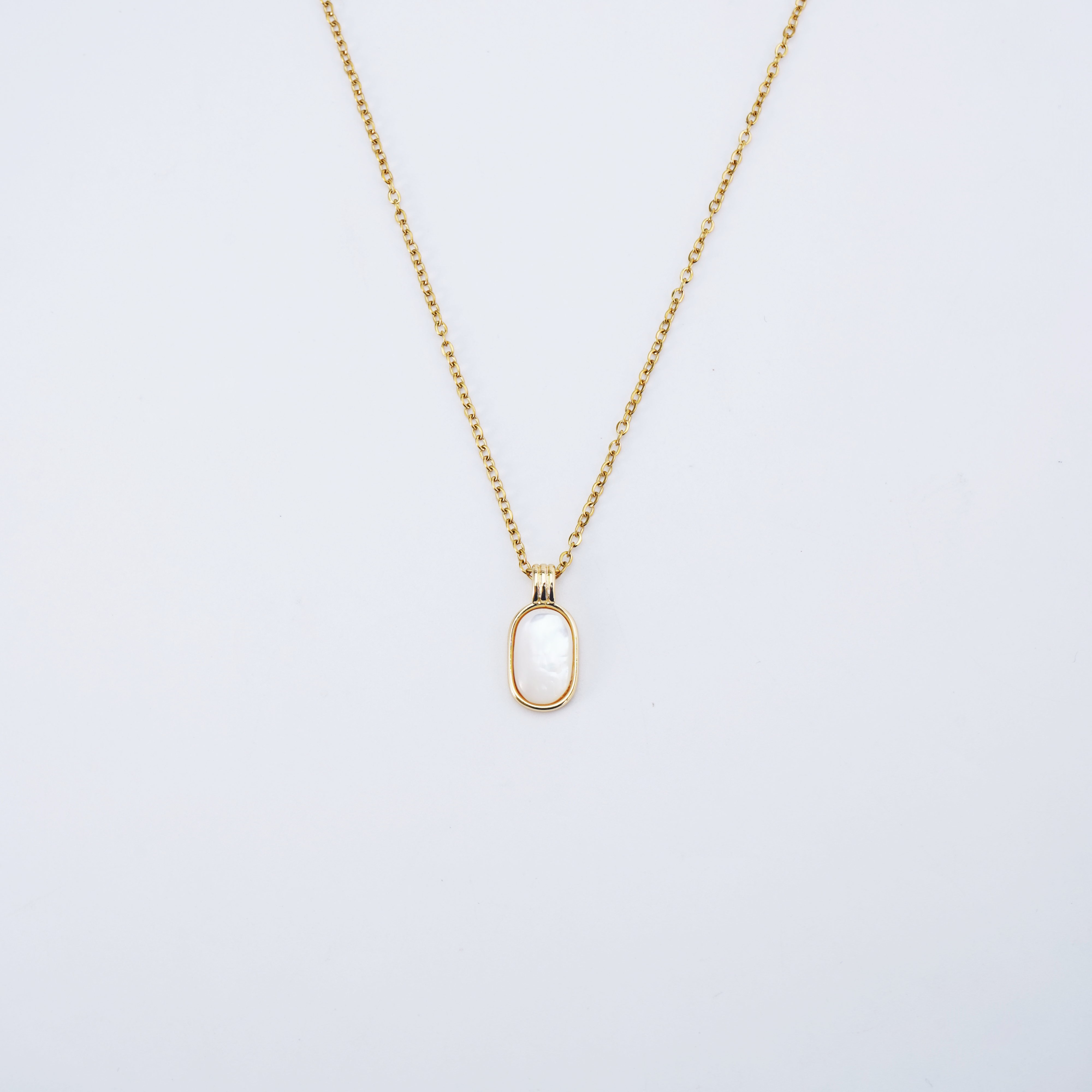 Gold Mother Pearl Necklace