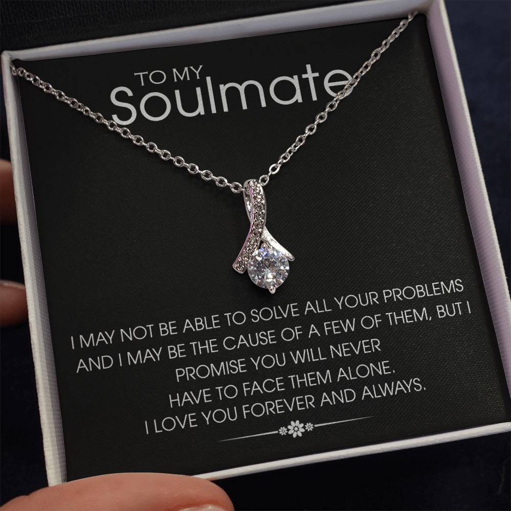 To my Soulmate - Love pendant necklace