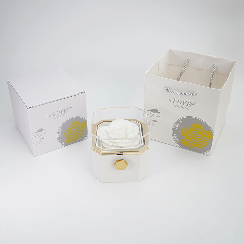 Eternal Rose Box - Interlocked necklace - Gold